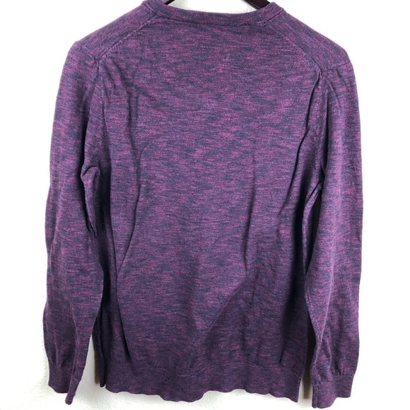 Express Womens Sweater, Purple Vneck Medium - Picture 6 of 8